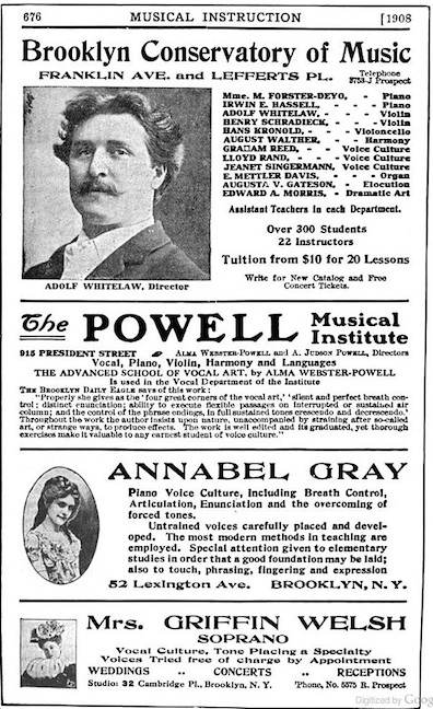 HASSELL, Irwin - Bklyn Conservatory 1908