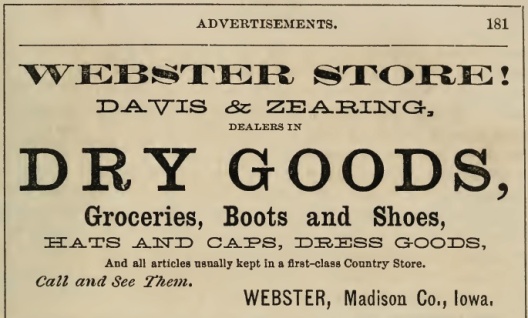 Davis-Zearing ad 1869