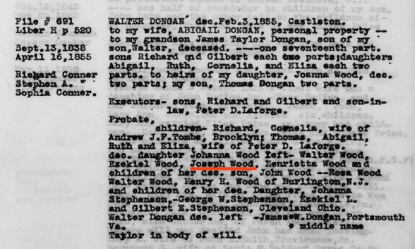 Will abstract-Walter Dongan